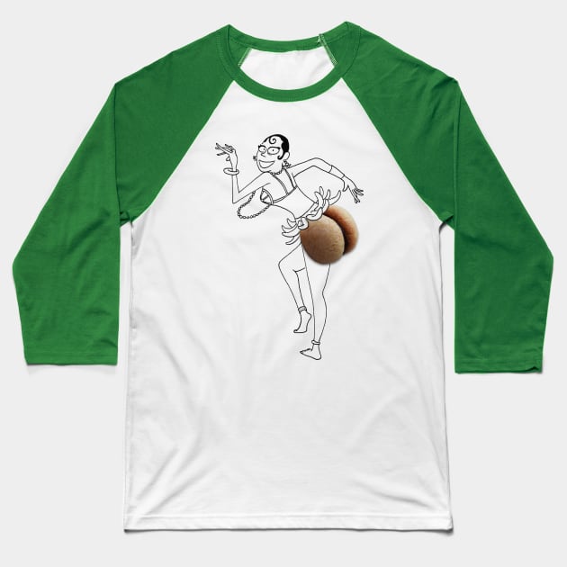 Bacio di dama - Josephine Baker Baseball T-Shirt by MassimoFenati